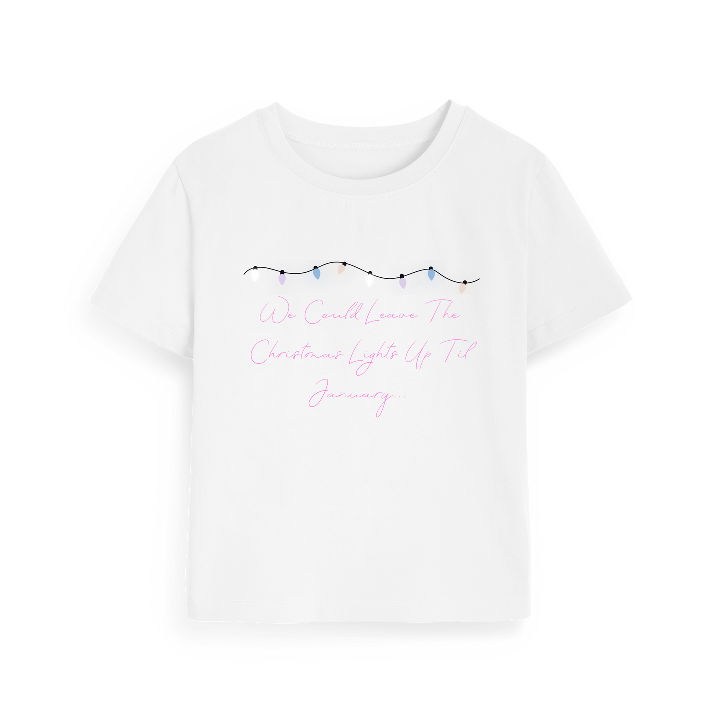 White Printed T-shirt Front