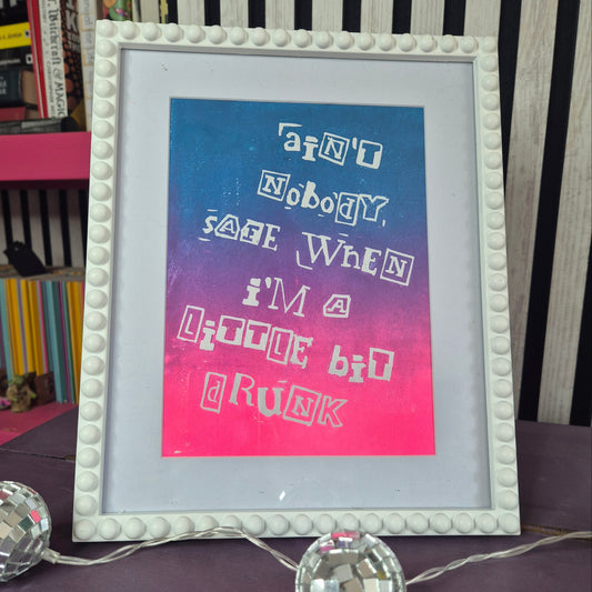 Lyric Lino Print - Sabrina Carpenter Inspired